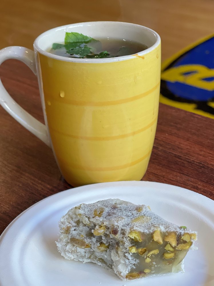 Halva and mint tea